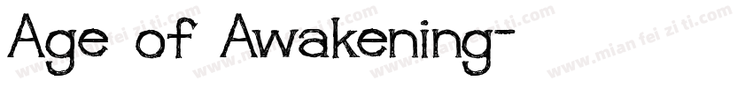 Age of Awakening字体转换